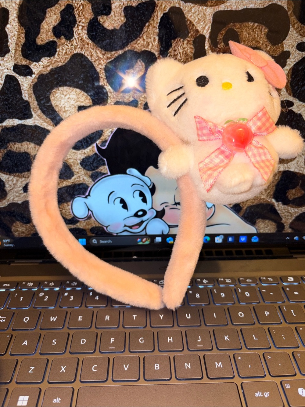 Hello kitty Pink Headband with Bow